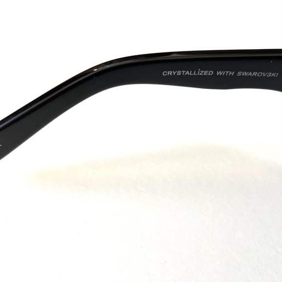 JIMMY CRYSTAL NY- NWT WOMENS SUNGLASSES Black frame w/SWAROVSKI CRYSTALS 2 LEFT! - Picture 5 of 7